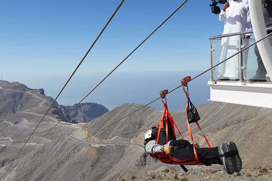 Jebel Jais Zipline From Dubai